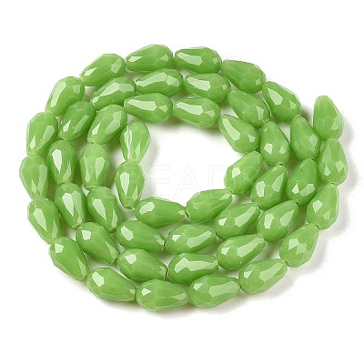 Electroplate Imitation Jade Glass Beads Strands EGLA-N013-J10mm-D04-1
