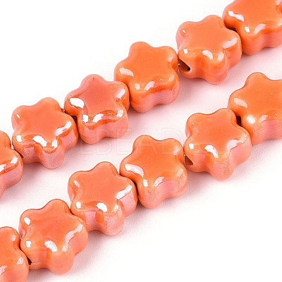 Handmade Porcelain Bead Strands PORC-N011-04F-1