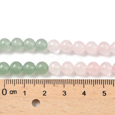 Chakra Natural Yellow Jade & Crystal Quartz & Green Aventurine & Rose Quartz & Carnelian & Sodalite & Amethyst Beads Strands G-NH0002-E03-8mm-1