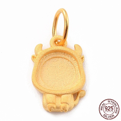 925 Sterling Silver Pendant Cabochon Settings LS-STER-I020-01B-G-1