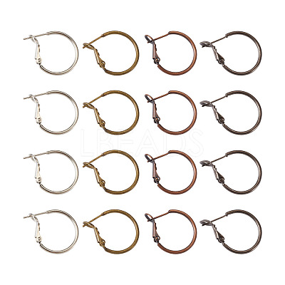 Brass Hoop Earrings KK-CD0001-10-1