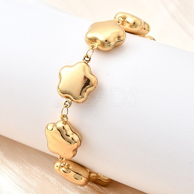 304 Stainless Steel Link Bracelets for Women BJEW-P354-02A-G-1