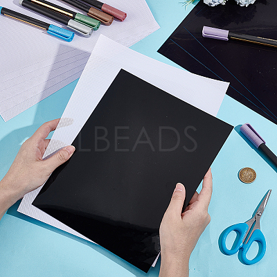 10Pcs 2 Styles PVC Plastic Sheets AJEW-OC0005-73B-1
