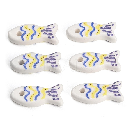 Printed Handmade Porcelain Pendants PR-CBAB520-02A-1