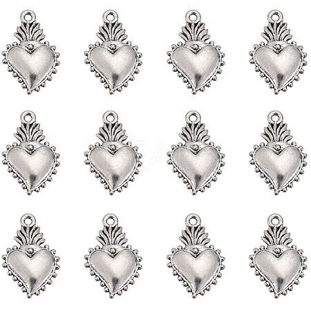 80Pcs Tibetan Style Alloy Pendants FIND-SC0007-74-1