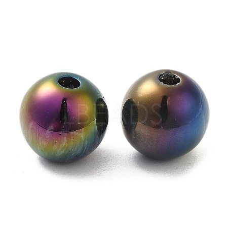 Iridescent Opaque Resin Beads RESI-Z015-01B-02-1