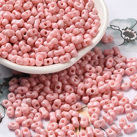 Baking Paint Glass Seed Beads SEED-K009-01A-17-1