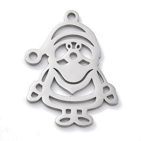 Christmas Theme Anti-Tarnish 304 Stainless Steel Pendants LS-STAS-R003-04P-02-1
