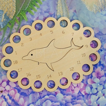 Wood Embroidery Thread Plate FIND-WH0067-85A-1