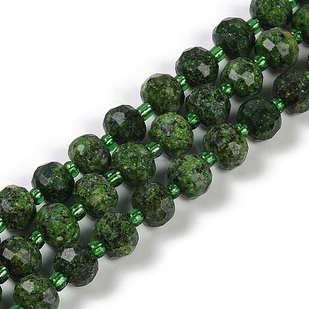 Natural Sesame Jasper Dyed Beads Strands G-H057-A21-07-1