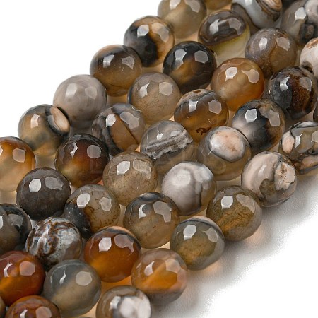 Natural Agate Beads Strands G-M437-B01-02-1