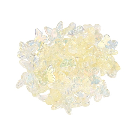 Electroplate Transparent Glass Beads EGLA-N057-03B-1