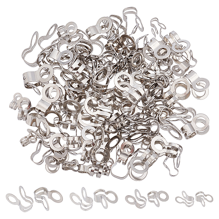 Unicraftale 120Pcs 4 Size 304 Stainless Steel Bead Tips FIND-UN0001-60-1