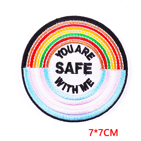 Computerized Embroidery Cloth Iron on/Sew on Patches PATC-PW0002-01E-1