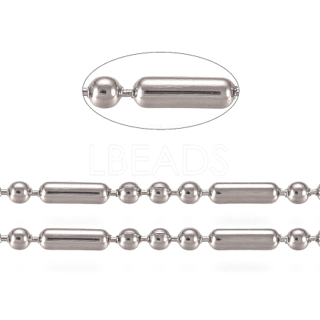 304 Stainless Steel Ball Chains CHS-E021-03B-P-1
