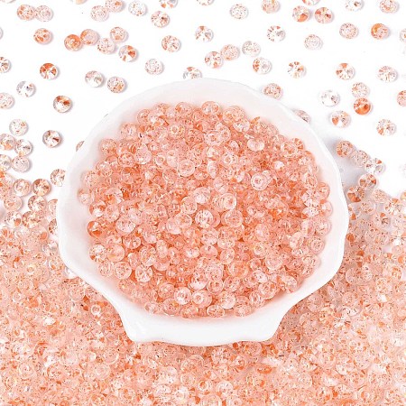 Baking Paint Transparent Glass Beads DGLA-T004-07I-1