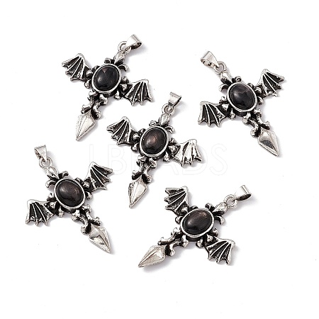 Natural Hypersthene Pendants KK-A173-05AS-06-1