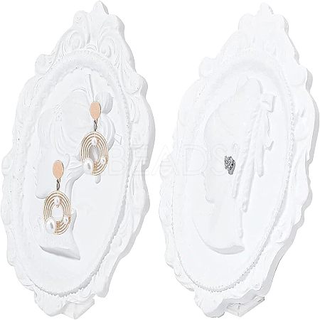 Fingerinspire 2 Sets 2 Style Resin Earring Jewelry Cameo Display Stand EDIS-FG0001-49-1