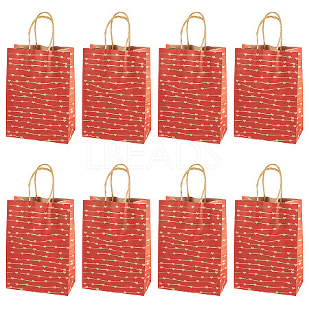 10Pcs Valentine's Day Paper Bags CARB-TADJ0001-01D-1