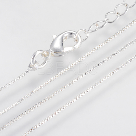 Brass Box Chains Necklaces X-MAK-R014-S-1
