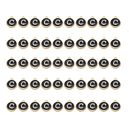 Golden Plated Alloy Charms ENAM-SZ0001-25B-C-1