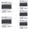 5Pcs Pure Silk Cord OCOR-BBC0001-03B-7
