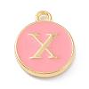 Golden Plated Alloy Enamel Charms ENAM-Q437-14X-1