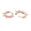 Ion Plating(IP) 304 Stainless Steel Hoop Earring Findings LS-STAS-D183-01RG-2