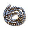 Electroplate Glass Beads Strands X-EGLA-P061-01A-08-2