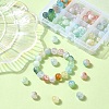 80Pcs 8 Colors Transparent Crackle Glass Beads GLAA-YW0003-50-4