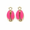Alloy Enamel Pendants PALLOY-T065-27G-1