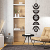 Moon Phase Wood Hanging Wall Decorations HJEW-WH0054-008-4