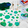 690Pcs 6 Style Iridescent PVC Paillette/Sequins Pendants KY-OC0001-31B-5