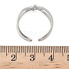 304 Stainless Steel Open Cuff Rings for Women RJEW-A079-04B-P-5