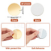   50 Sheets 3D Acrylic Round Mirror Wall Stickers DIY-PH0013-23-2