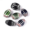 Handmade Millefiori Glass Barrel Beads LA-N002-34-1