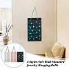 3Pcs 3 Styles Felt Wall-Mounted Jewelry Hanging Rolls AJEW-OC0005-49-6