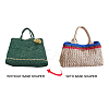 PU Leather Oval Long Bottom for Knitting Bag FIND-WH0032-01C-3