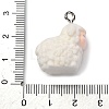 Flocky Anima Resin Pendants with Platinum Iron Loop FIND-S001-13D-3