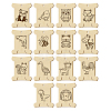 14Pcs 14 Style Plywood Thread Winding Boards WOOD-WH0060-10-1