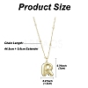 1Pc Initial Letter Brass Pendant Necklaces NJEW-YW0001-24R-2