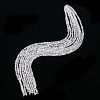 Transparent Cube Shaped Crystal Glass Beads Strands X-GLAA-F012-A03-2
