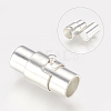 Brass Locking Tube Magnetic Clasps LS-MC077-S-2