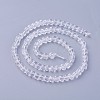 Grade A Natural Quartz Crystal Beads Strands G-F619-34-2