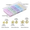 605Pcs 15 Style Spray Painted ABS Plastic Imitation Pearl Beads OACR-YW0001-34-4