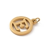 304 Stainless Steel Charms
with Jump Ring LS-STAS-R001-02G-E-2