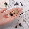 10Pcs 10 Style Natural & Synthetic Gemstone Pendants G-SZ0001-85-3