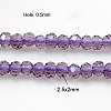 Crystal Glass Beads Strands GLAA-D032-2.5x2-07-1