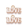 Valentine's Day Theme Alloy Enamel Pendants ENAM-T020-50D-02-1
