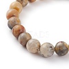 Natural Crazy Agate Beads Stretch Bracelets BJEW-JB05823-2